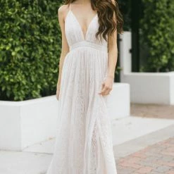 Aakaa Justine Lace Maxi Dress
