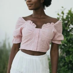 HYFVE Clara Sweetheart Crop Top Clothing