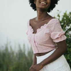 HYFVE Clara Sweetheart Crop Top Clothing