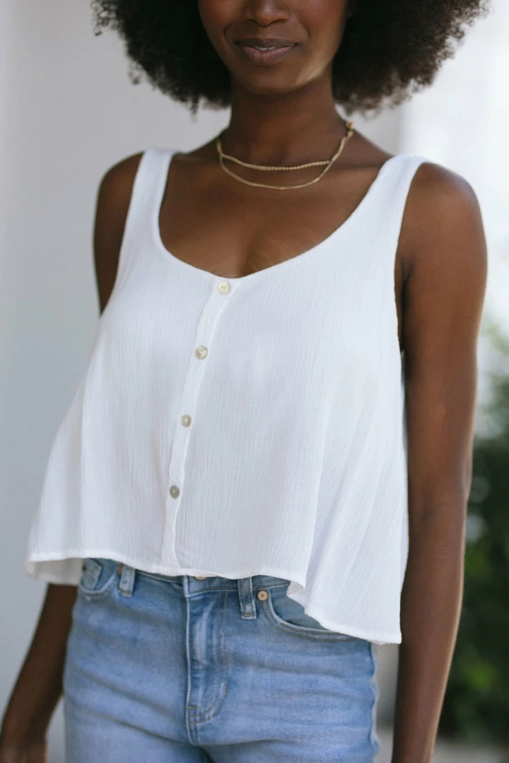 Final Touch Brynn Crinkled Tank Top Clothing