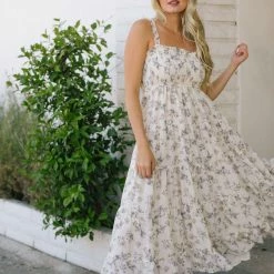 Storia Christina Smocked Maxi Dress