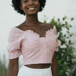 HYFVE Clara Sweetheart Crop Top Clothing