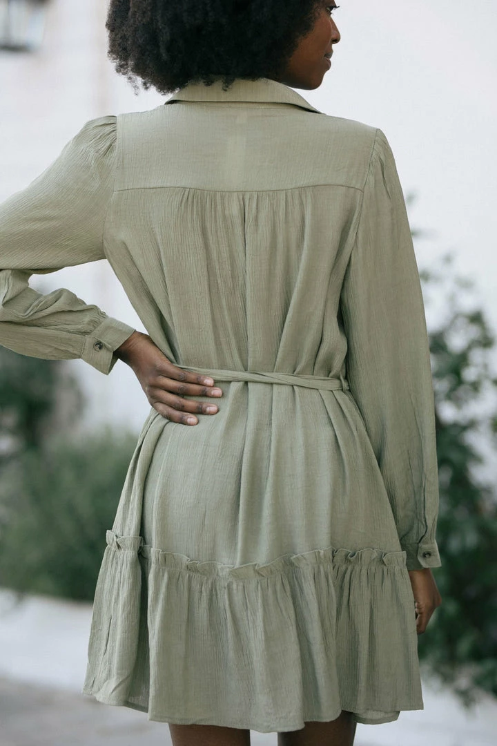 Blu Pepper Elaine Mini Shirt Dress Clothing