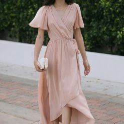 Soieblu Bridal Danielle Surplice Wrap Dress