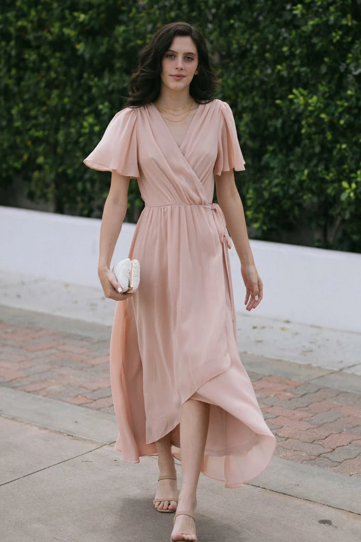 Soieblu Bridal Danielle Surplice Wrap Dress