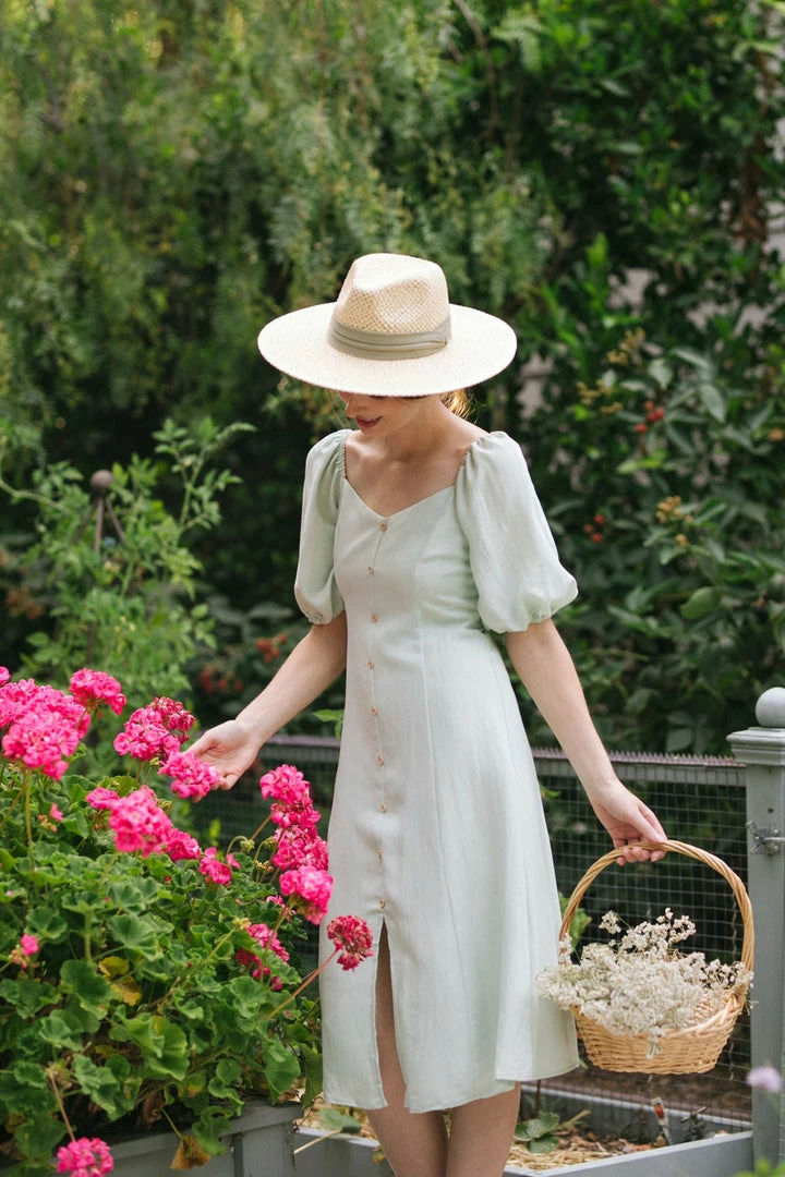 Aakaa Aspen Buttoned Midi Dress