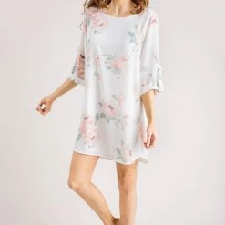 Everly Georgina Floral Shift Dress Maternity Friendly