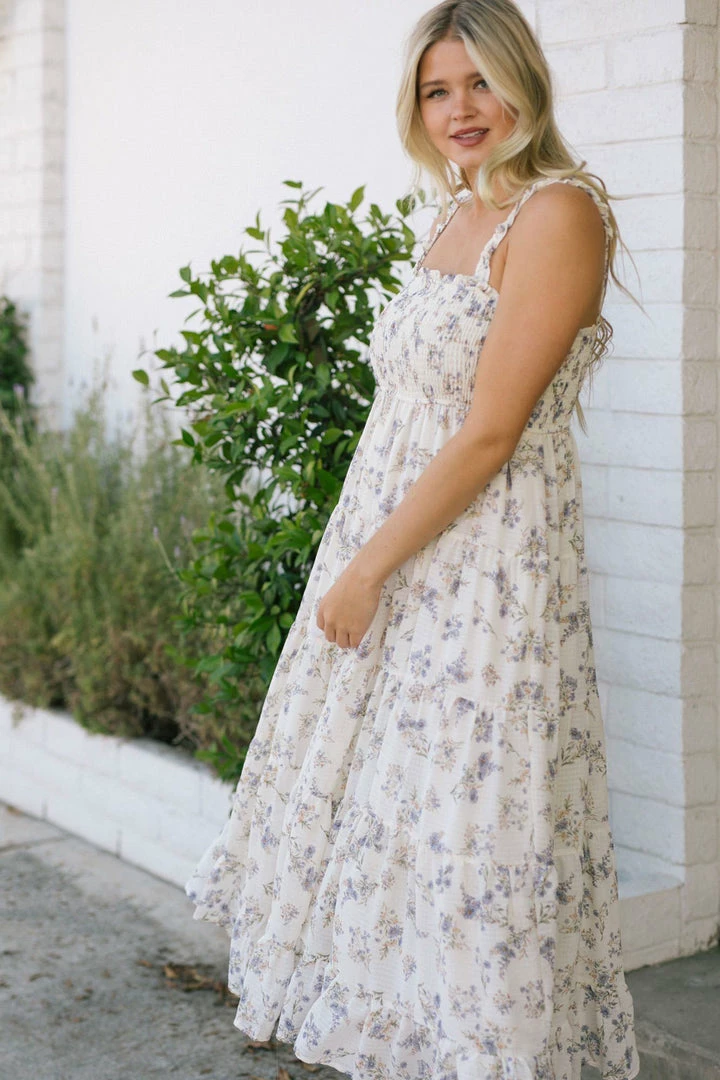 Storia Christina Smocked Maxi Dress