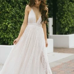 Aakaa Justine Lace Maxi Dress