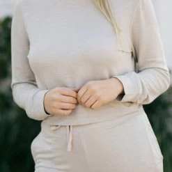 Hyfve Carina Cropped Crew Neck Sweater Clothing