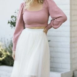 Mimosa Gloria Puff Sleeve Sweater Maternity Friendly