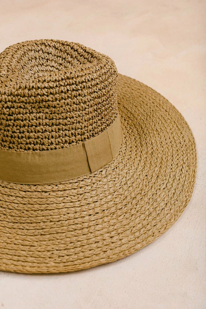 Fame Swim Alice Straw Wide Brim Hat