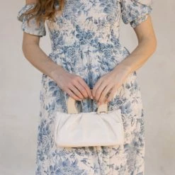 Fame Jules Wooden Handle Cloud Handbag Accessories