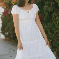 In Loom Camille Tiered Eyelet Dress