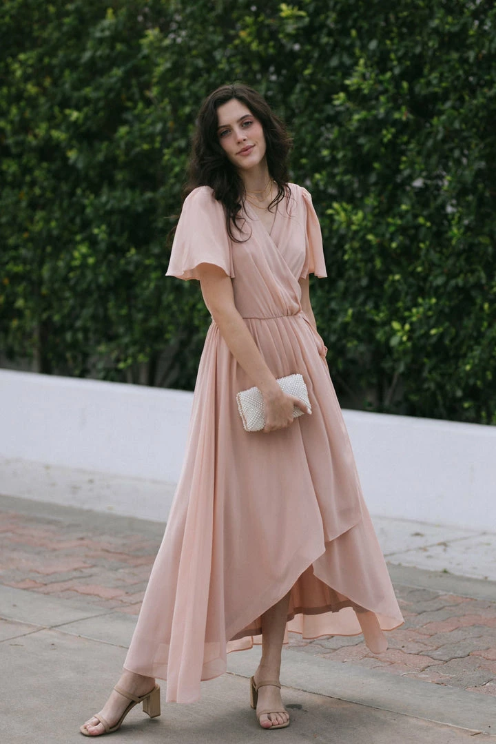 Soieblu Bridal Danielle Surplice Wrap Dress