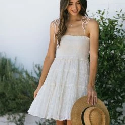 Emory Park Carol Smocked Mini Dress