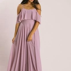 INA Bridal Petite Adele Ruffle Maxi Dress