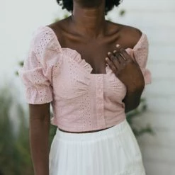 HYFVE Clara Sweetheart Crop Top Clothing