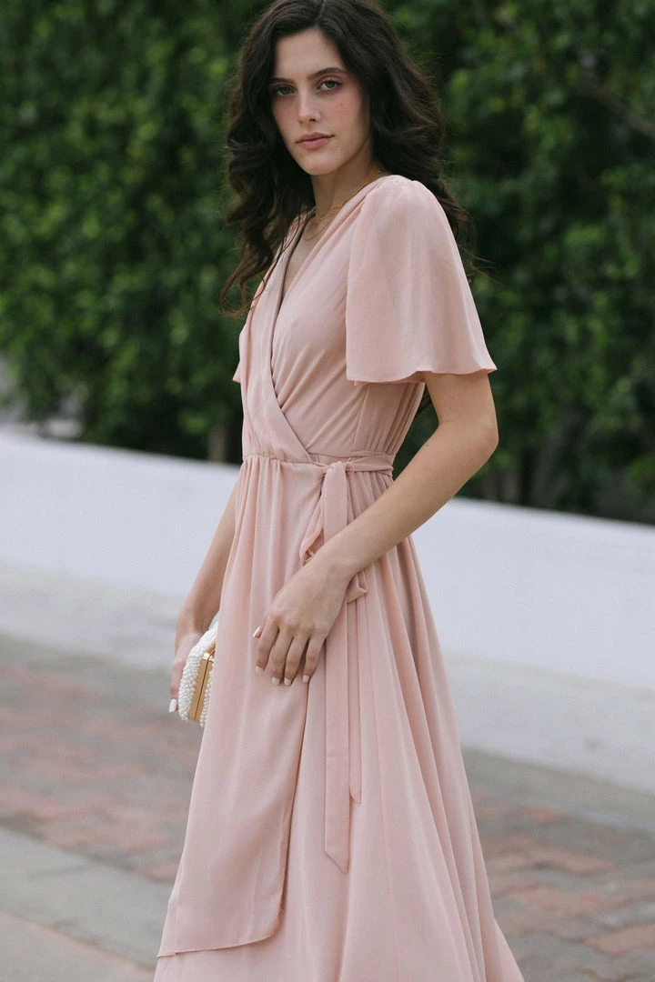 Soieblu Bridal Danielle Surplice Wrap Dress