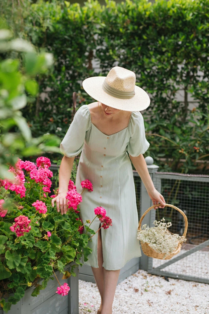 Aakaa Aspen Buttoned Midi Dress