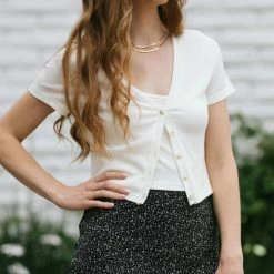 Paper Crane Blanca Buttoned Shirt Set