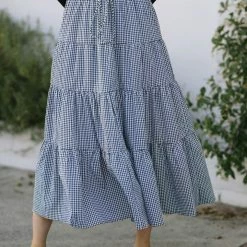 Hyfve Maternity Friendly Belle Tiered Gingham Skirt