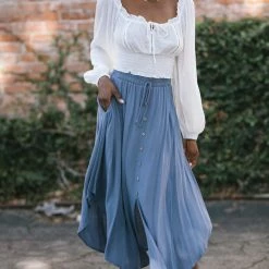 Lush Vicky Long Sleeve Cropped Top