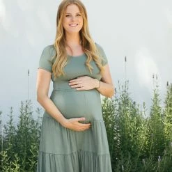 RK Apparel Maternity Kara Tiered Dress