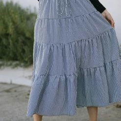 Hyfve Maternity Friendly Belle Tiered Gingham Skirt