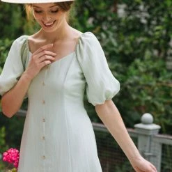 Aakaa Aspen Buttoned Midi Dress