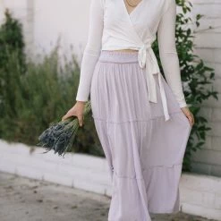 Blue B Chelsea Tiered Midi Skirt