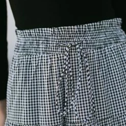 Hyfve Maternity Friendly Belle Tiered Gingham Skirt