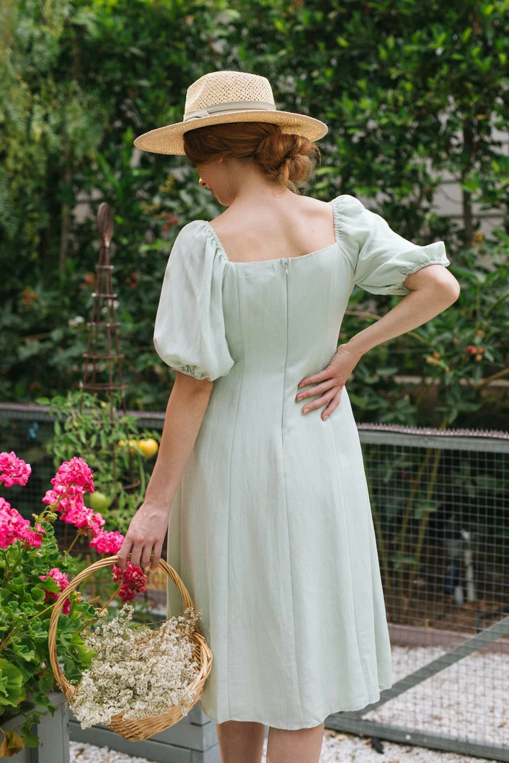 Aakaa Aspen Buttoned Midi Dress