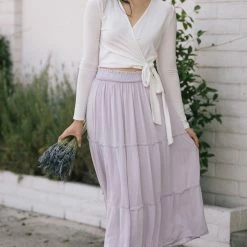 Blue B Chelsea Tiered Midi Skirt