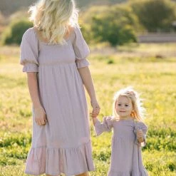 & Merci Maternity Friendly Joyce Smocked Midi Dress