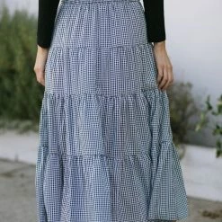 Hyfve Maternity Friendly Belle Tiered Gingham Skirt
