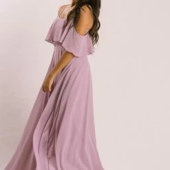 INA Bridal Petite Adele Ruffle Maxi Dress