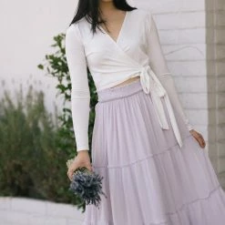 Blue B Chelsea Tiered Midi Skirt