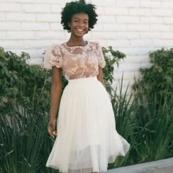 Shopirisbasic Bonnie Organza Puff Sleeve Blouse Clothing