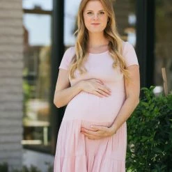 RK Apparel Maternity Kara Tiered Dress