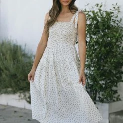 Storia Celeste Tie Shoulder Dress