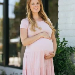 RK Apparel Maternity Kara Tiered Dress