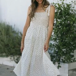 Storia Celeste Tie Shoulder Dress