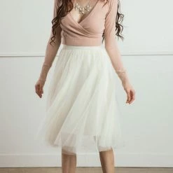 Dreamers Rosette Surplice Sweater Top