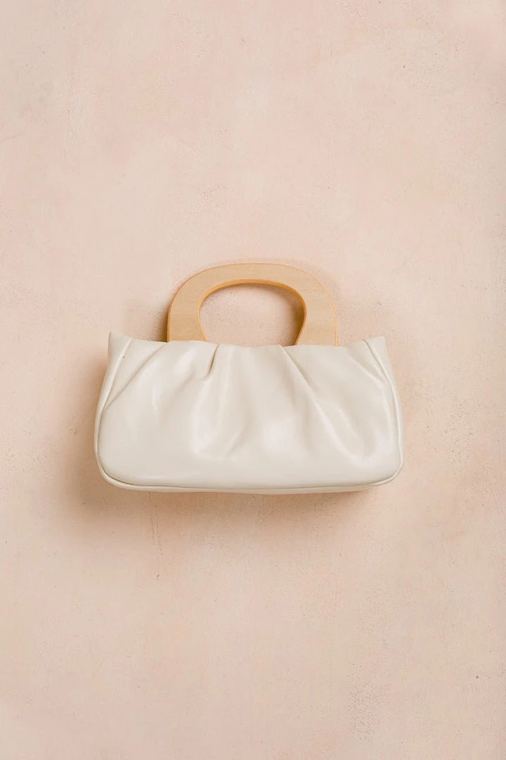 Fame Jules Wooden Handle Cloud Handbag Accessories