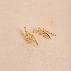 Joia Gemma Leaf Earrings