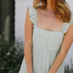 Blu Pepper Sara Buttoned Tiered Dress Clothing