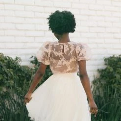 Shopirisbasic Bonnie Organza Puff Sleeve Blouse Clothing