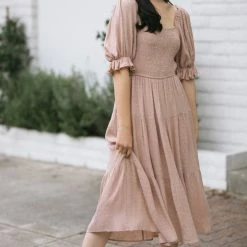 Mittoshop Madison Dotted Midi Dress Best Sellers