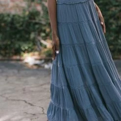 In Loom Doris Tiered Maxi Skirt Maternity Friendly